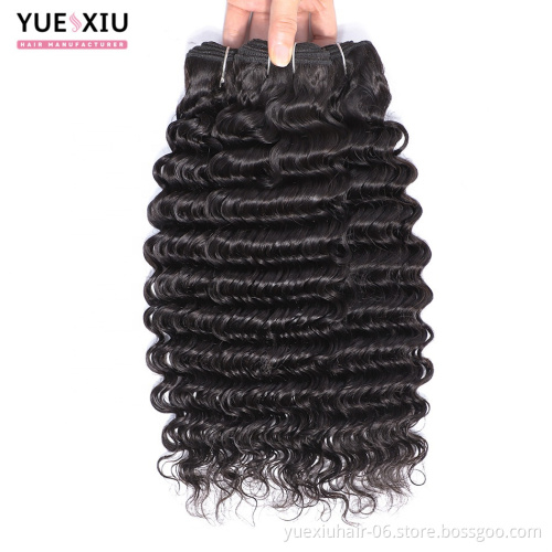 Virgin Cuticle Aligned Deep Wave Human Hair Bundles Brazilian Raw Unprocessed Virgin Hair